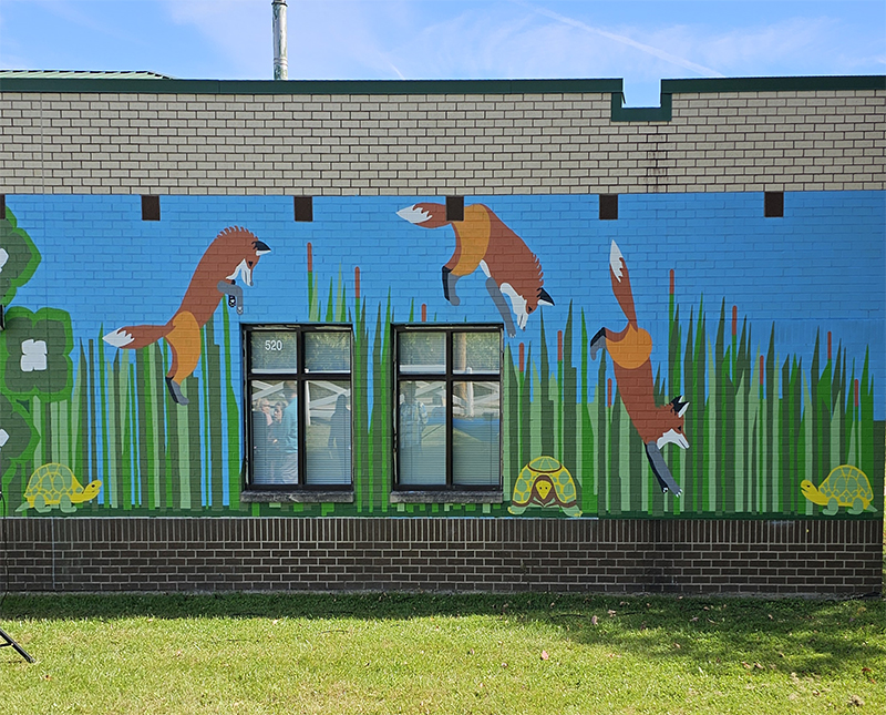 Alphabet mural